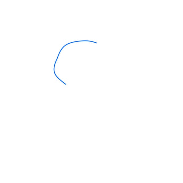 Hướng dẫn vẽ Pikachu dễ thương - Bước 1