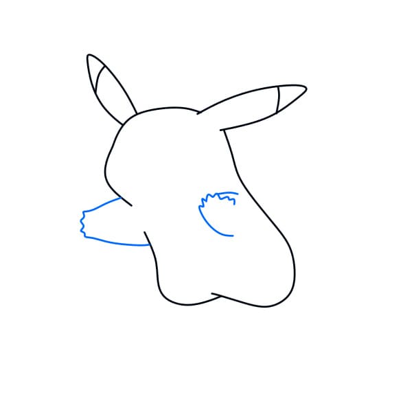 Hướng dẫn vẽ Pikachu dễ thương - Bước 4