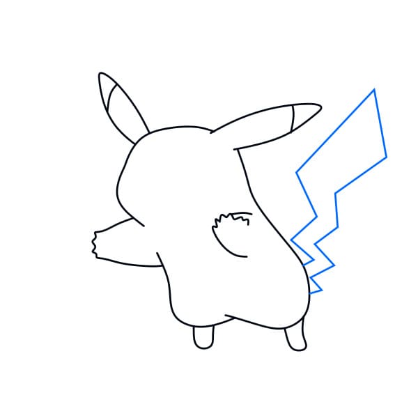 Hướng dẫn vẽ Pikachu dễ thương - Bước 5
