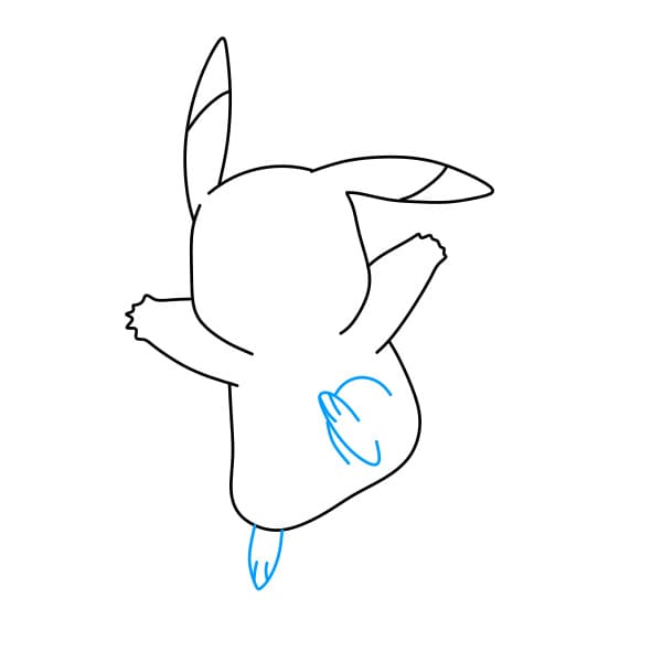 Hướng dẫn vẽ Pikachu tinh nghịch - Bước 5