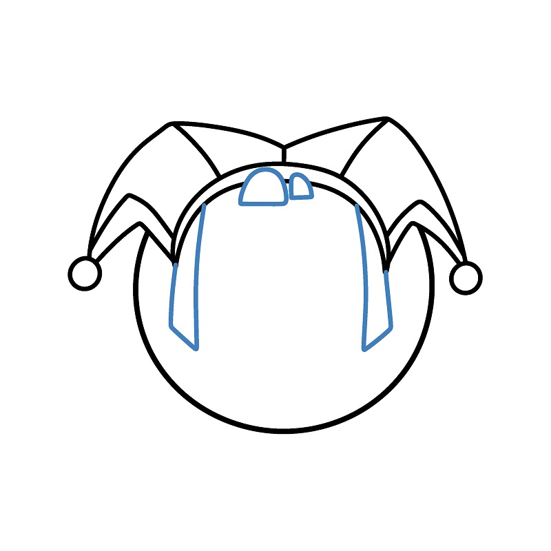 Hướng dẫn vẽ Pomni siêu đáng yêu. - Bước 5