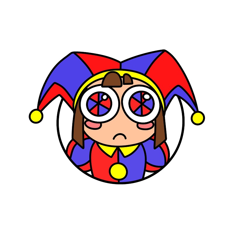 Hướng dẫn vẽ Pomni siêu đáng yêu. - Bước 9