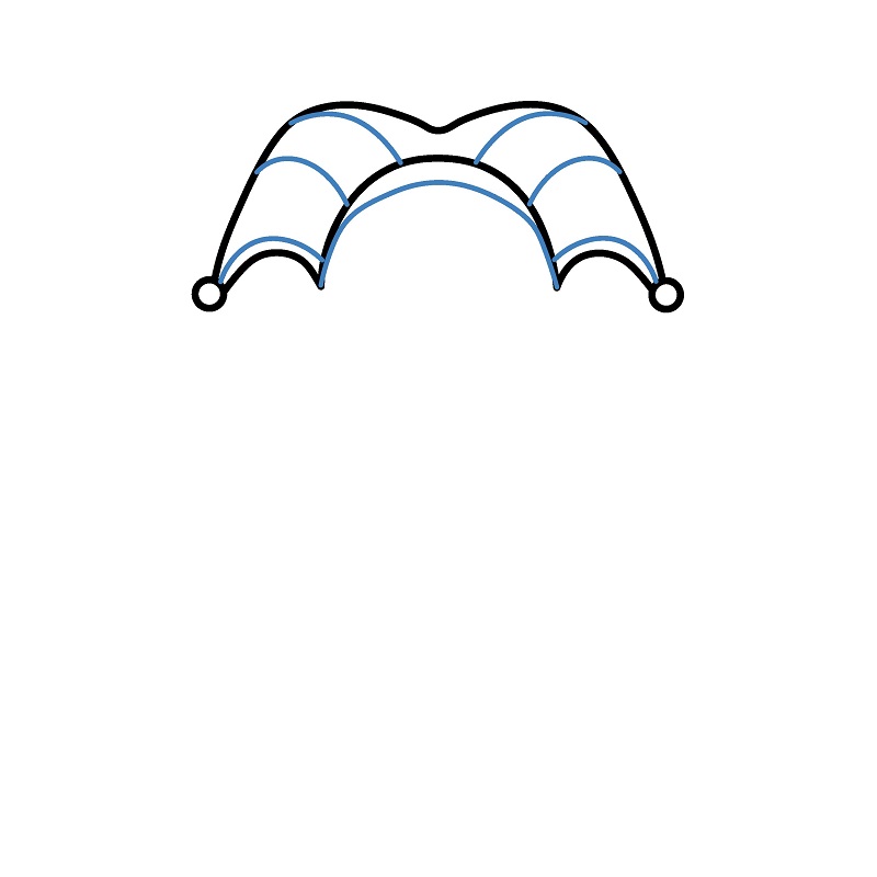 Hướng dẫn vẽ Pomni ngơ ngác. - Bước 2