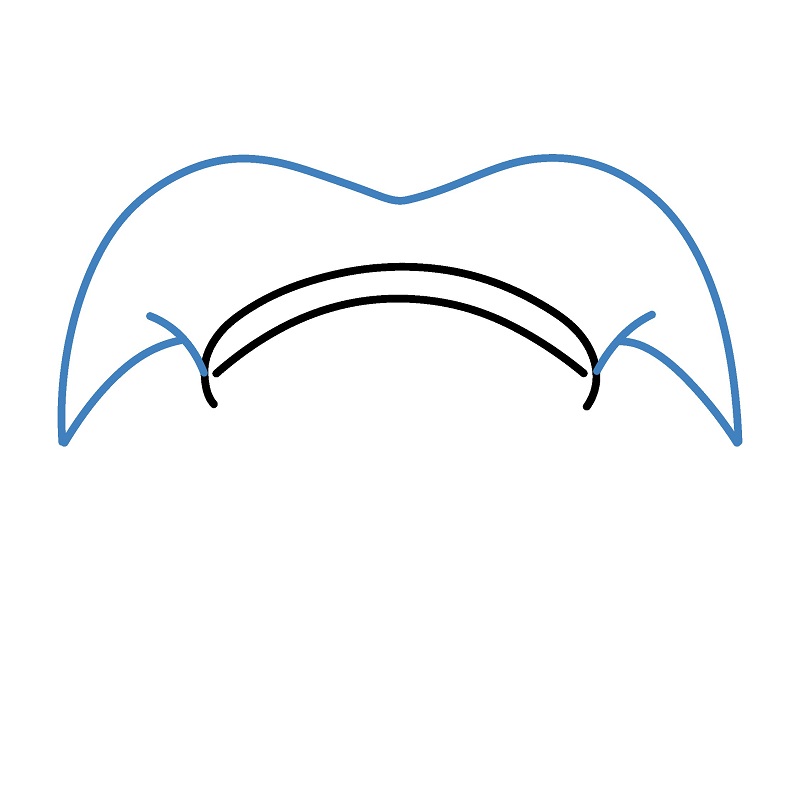 Hướng dẫn vẽ đầu của Pomni. - Bước 2