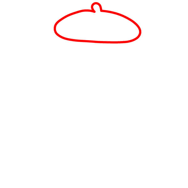 Hướng dẫn vẽ Pompompurin dễ thương cho trẻ em - Vẽ chiếc mũ