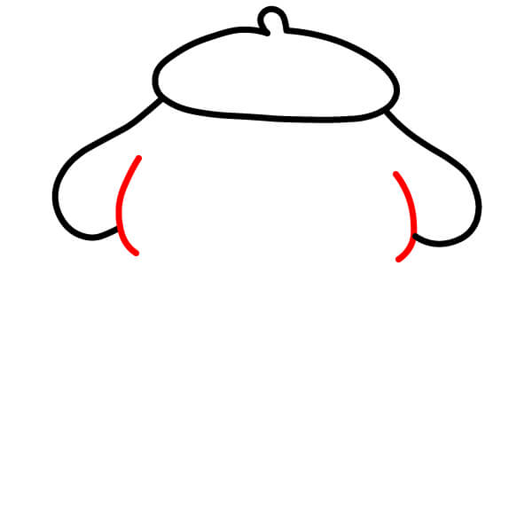 Hướng dẫn vẽ Pompompurin dễ thương cho trẻ em - Vẽ khuôn mặt