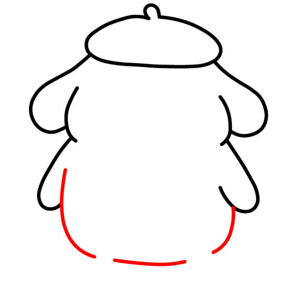 Hướng dẫn vẽ Pompompurin dễ thương cho trẻ em - Vẽ cơ thể