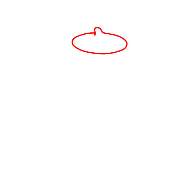 Hướng dẫn vẽ Pompompurin từng bước cho trẻ em - Vẽ chiếc mũ