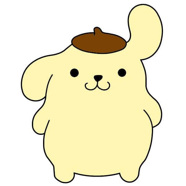 Hướng dẫn vẽ Pompompurin từng bước cho trẻ em
