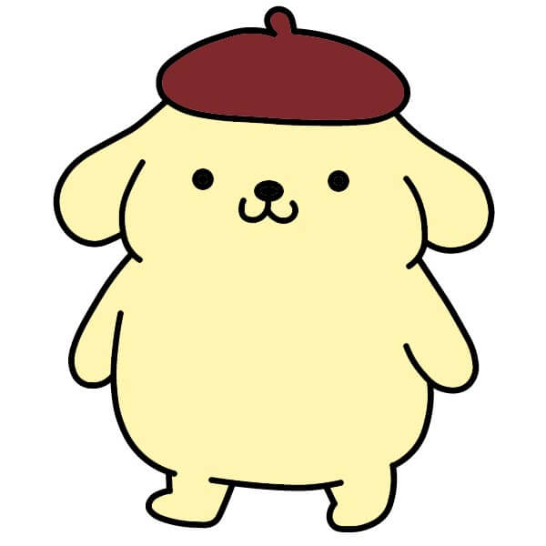 Cách vẽ Pompompurin