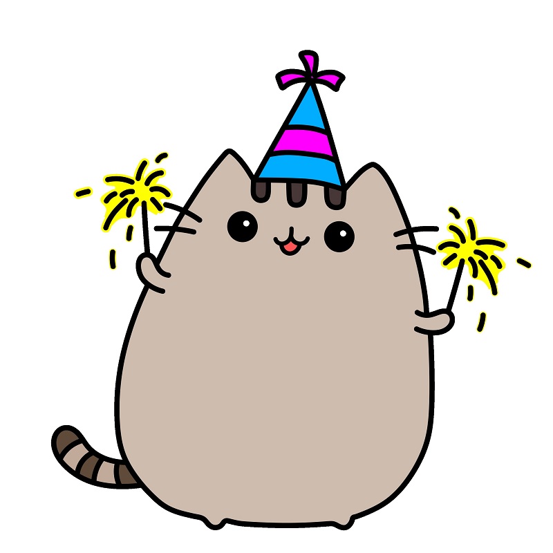Hướng dẫn vẽ Pusheen sinh nhật vui vẻ. - Bước 8