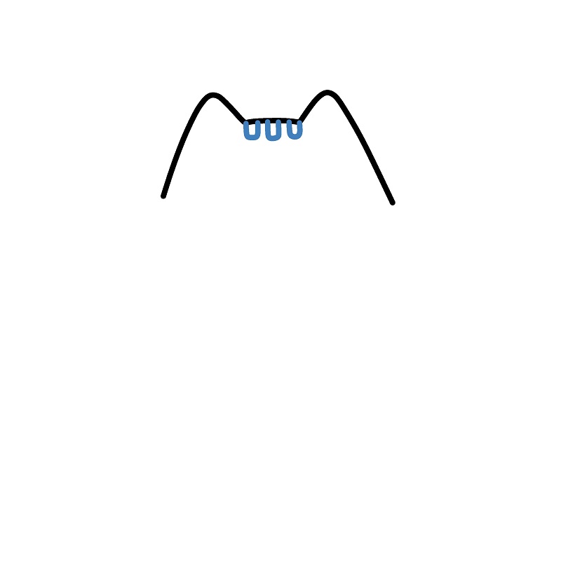 Hướng dẫn vẽ Pusheen Pusheen thiên thần. - Bước 2