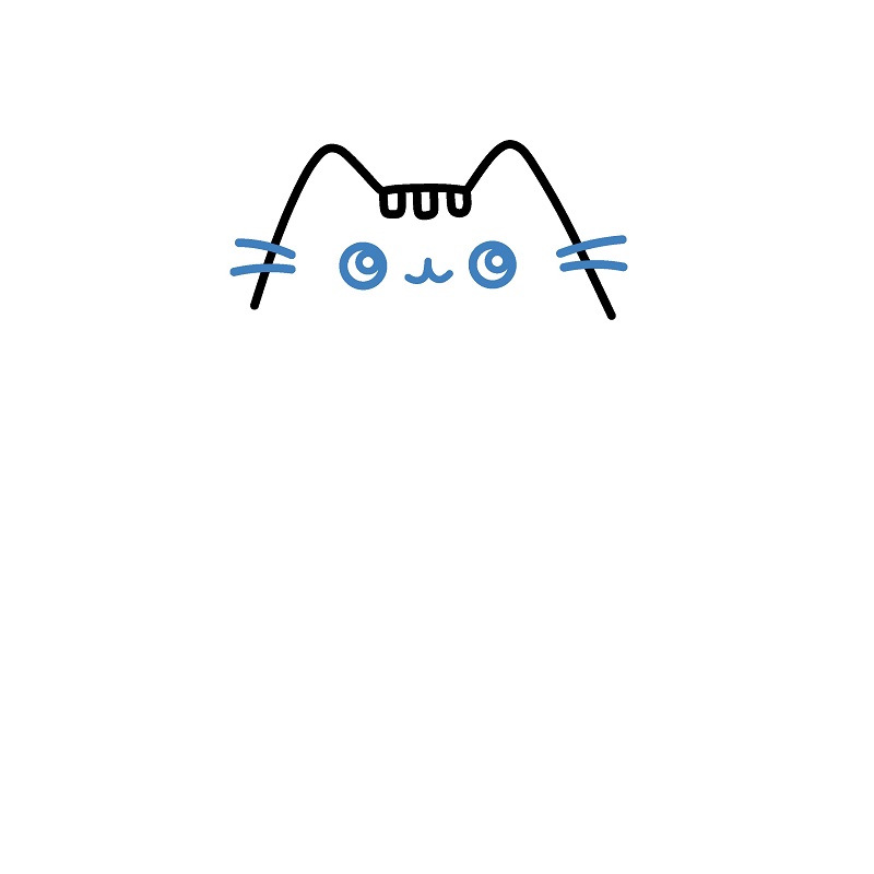 Hướng dẫn vẽ Pusheen Pusheen thiên thần. - Bước 3