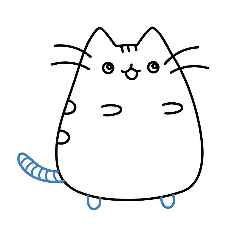 Hướng dẫn vẽ Pusheen cực kì đáng yêu. - Bước 6