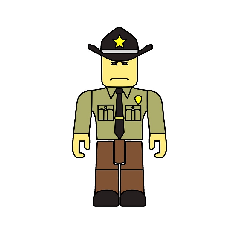 Hướng dẫn vẽ cảnh sát Roblox.