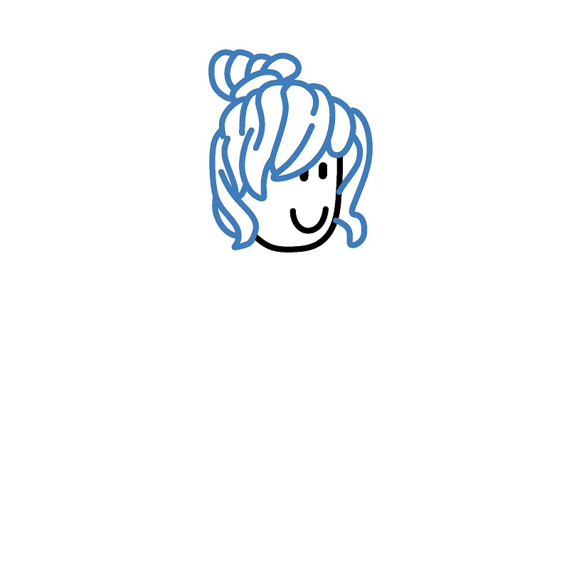 Hướng dẫn vẽ cô gái Roblox. - Bước 2