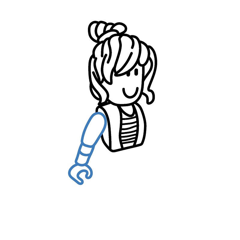 Hướng dẫn vẽ cô gái Roblox. - Bước 5