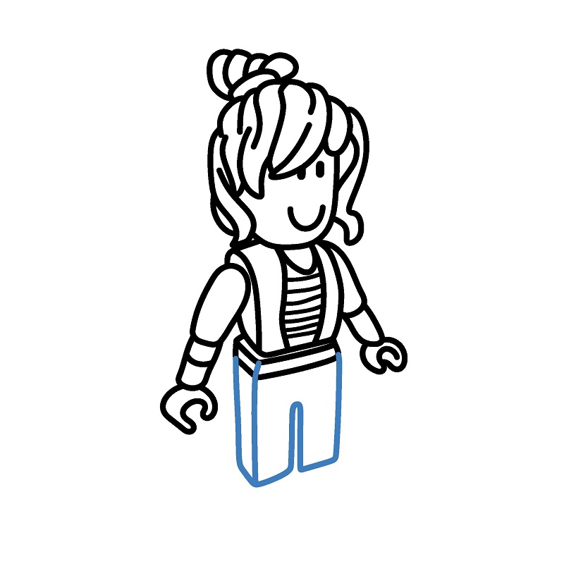 Hướng dẫn vẽ cô gái Roblox. - Bước 7