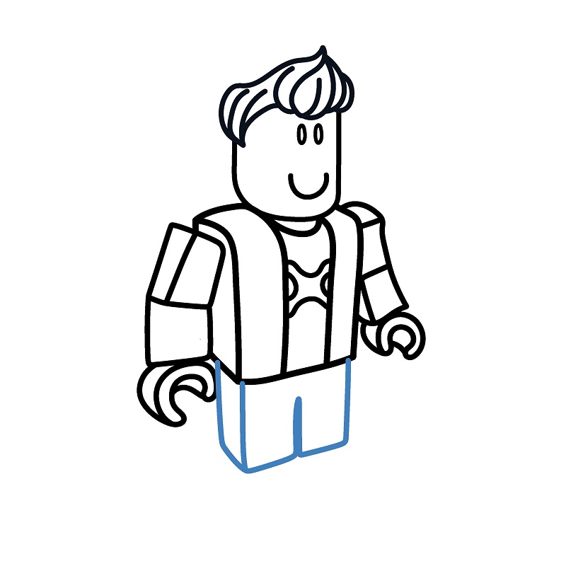 Hướng dẫn vẽ chàng trai Roblox. - Bước 6