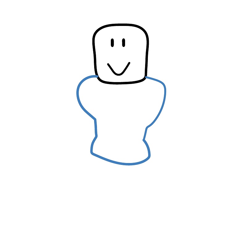 Hướng dẫn vẽ một nhân vật Roblox đơn giản. - Bước 3