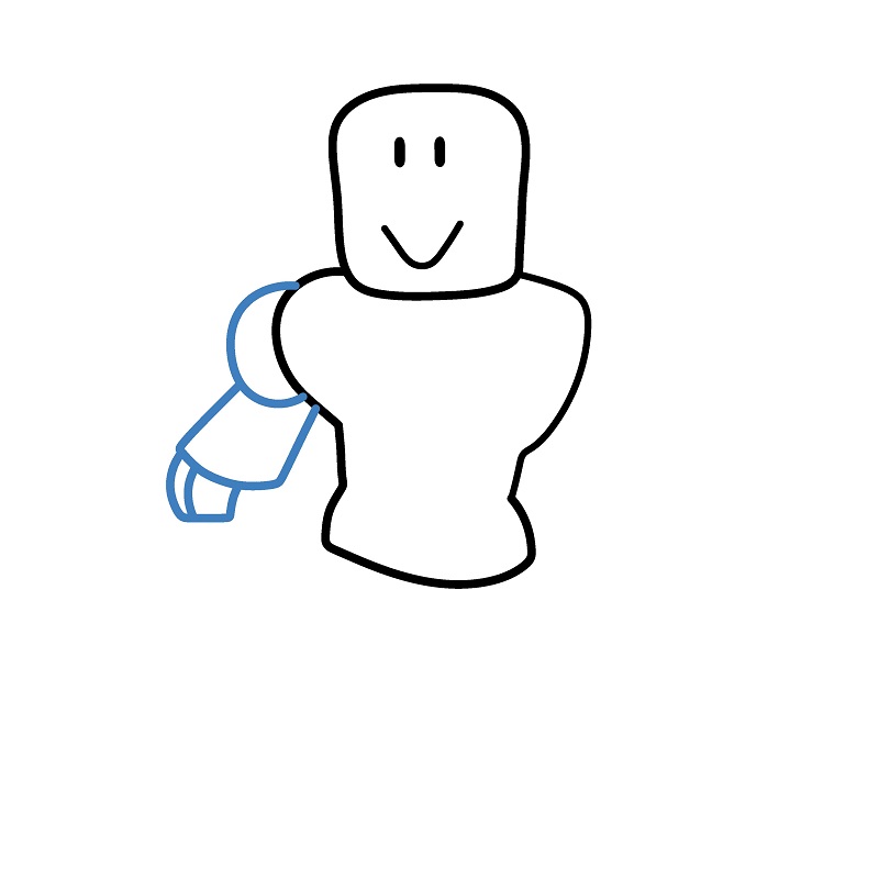 Hướng dẫn vẽ một nhân vật Roblox đơn giản. - Bước 4