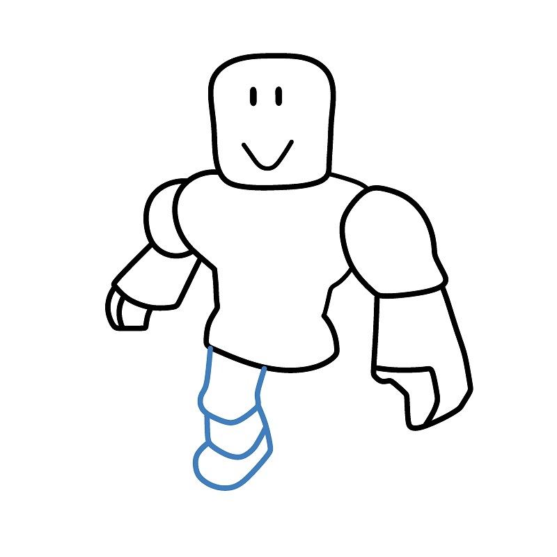 Hướng dẫn vẽ một nhân vật Roblox đơn giản. - Bước 5