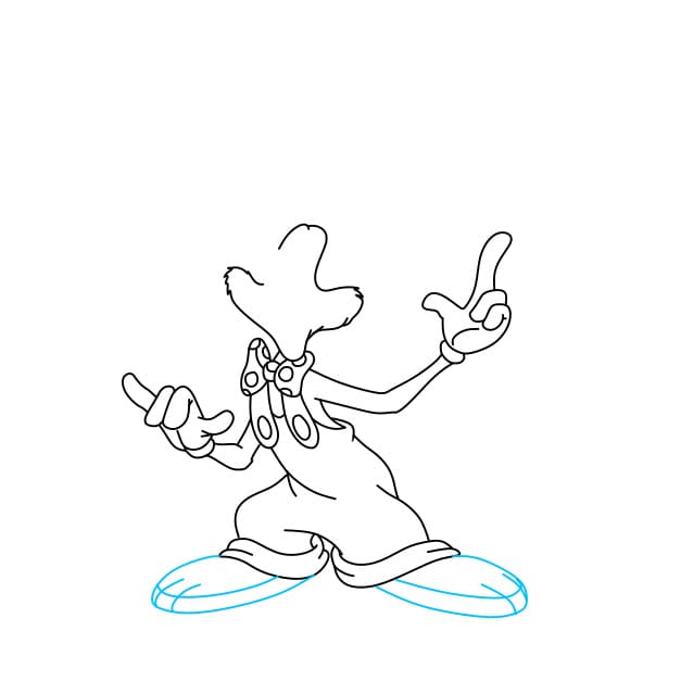 Hướng dẫn vẽ Roger Rabbit đơn giản và dễ thương cho bé - Bước 5