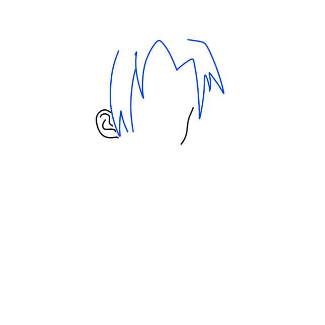 Hướng dẫn vẽ nhân vật Sasuke đơn giản và đẹp cho bé - Bước 3