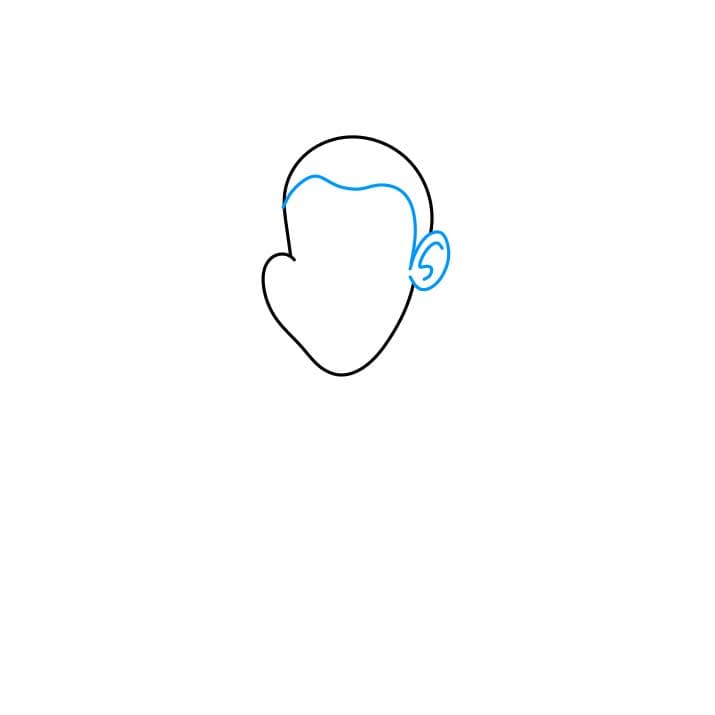 Hướng dẫn cách vẽ Skibidi Toilet đơn giản - Bước 2