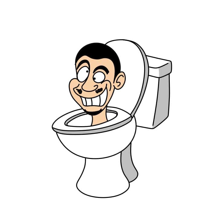 Hướng dẫn cách vẽ Skibidi Toilet đơn giản