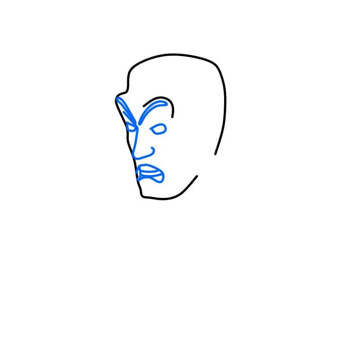 Hướng dẫn cách vẽ Skibidi Toilet đơn giản - Bước 2