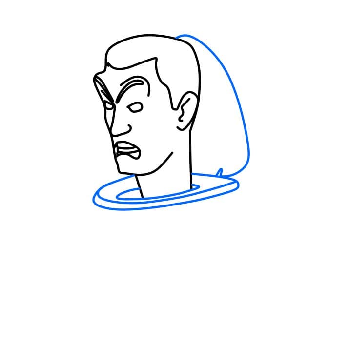 Hướng dẫn cách vẽ Skibidi Toilet đơn giản - Bước 5