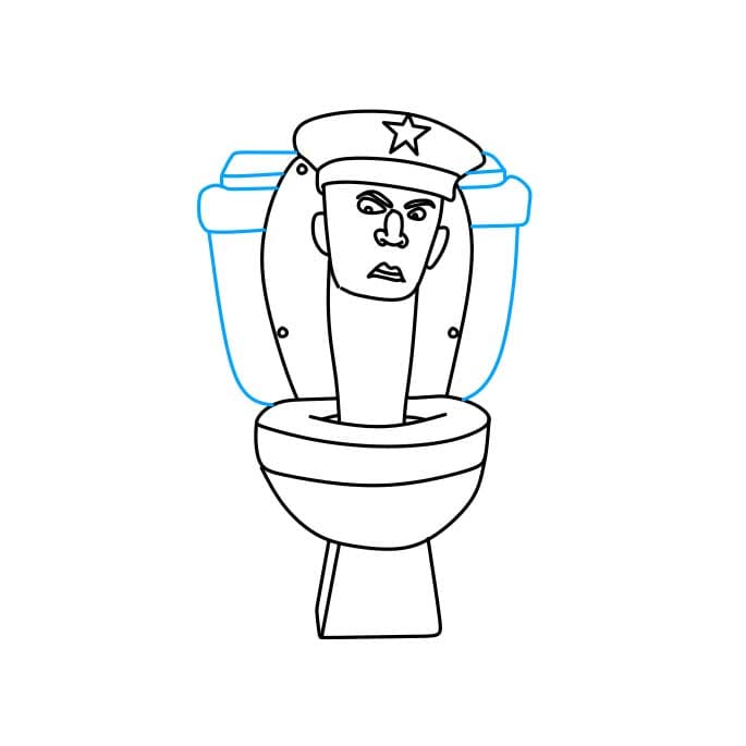 Hướng dẫn vẽ Skibidi Toilet đẹp - Bước 6