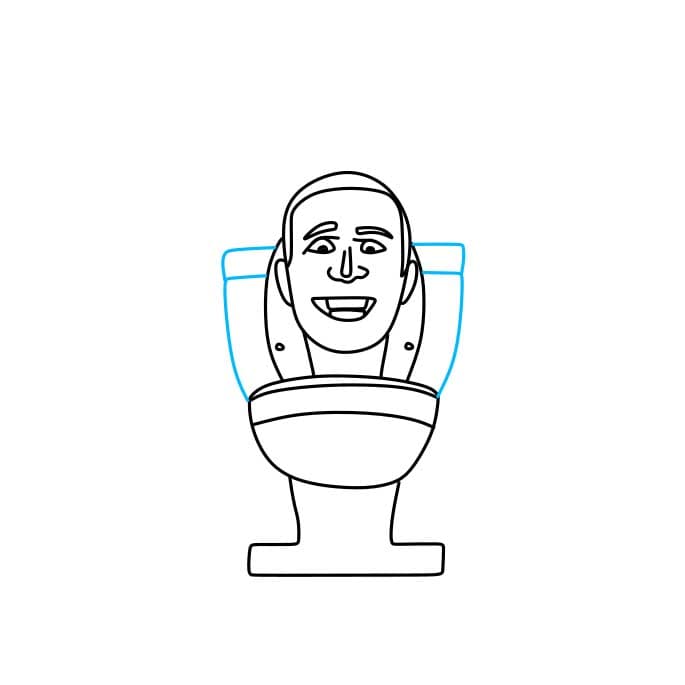 Hướng dẫn vẽ Skibidi Toilet đơn giản và đẹp - Bước 6