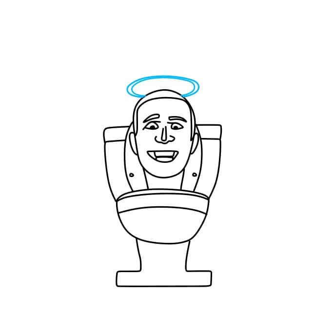 Hướng dẫn vẽ Skibidi Toilet đơn giản và đẹp - Bước 7