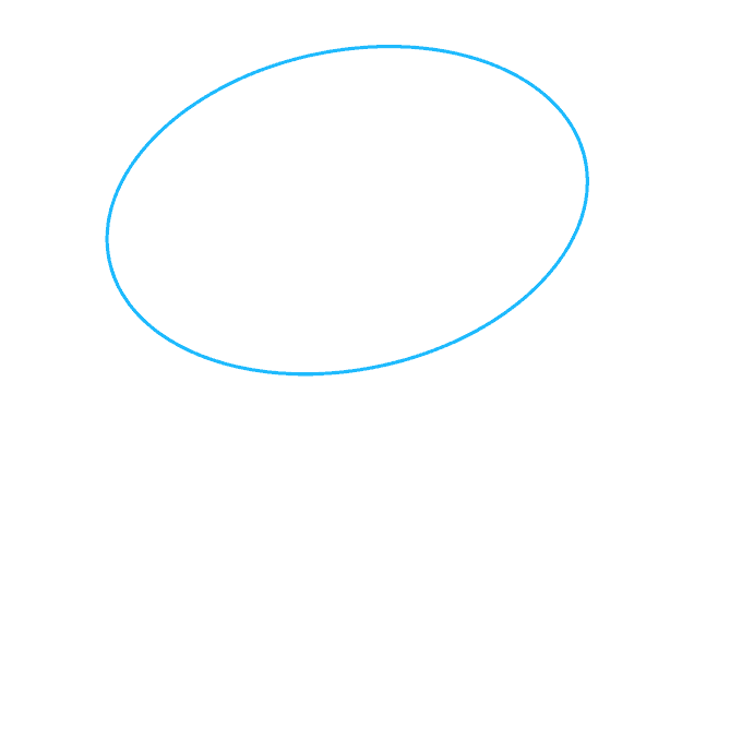 Hướng dẫn cách vẽ Shoopy siêu đơn giản và ngộ nghĩnh đáng yêu cho bé - Bước 1