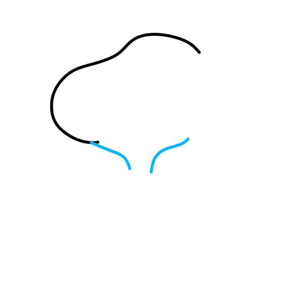 Hướng dẫn vẽ Snoopy đơn giản và dễ thương - Bước 2