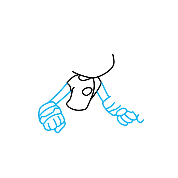 Hướng dẫn cách vẽ nhân vật Splatoon đẹp và đơn giản cho bé - Bước 3