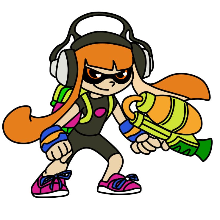 Cách vẽ Splatoon