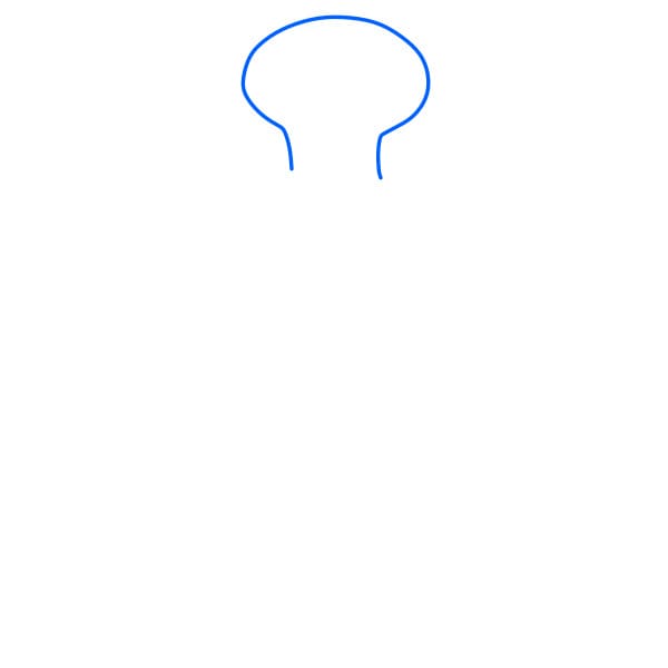 Hướng dẫn vẽ Squidward Tentacles đơn giản và đẹp cho bé - Bước 1