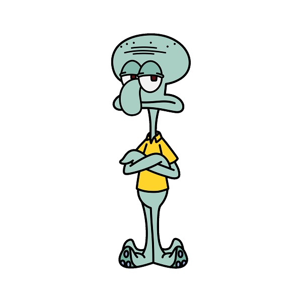 Hướng dẫn vẽ Squidward Tentacles đơn giản.