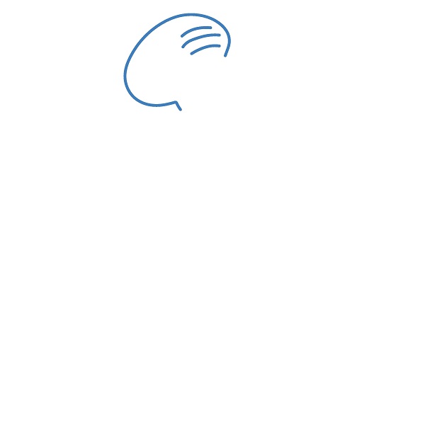 Hướng dẫn vẽ Squidward Tentacles vui vẻ. - Bước 1