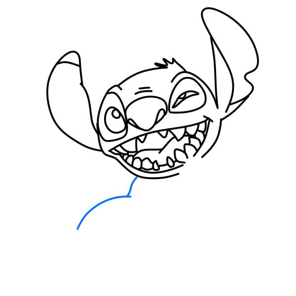 Hướng dẫn vẽ chú stitch vui vẻ - Bước 7