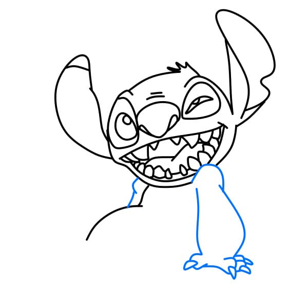 Hướng dẫn vẽ chú stitch vui vẻ - Bước 8