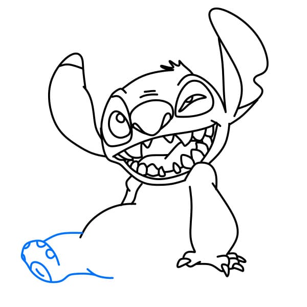 Hướng dẫn vẽ chú stitch vui vẻ - Bước 9