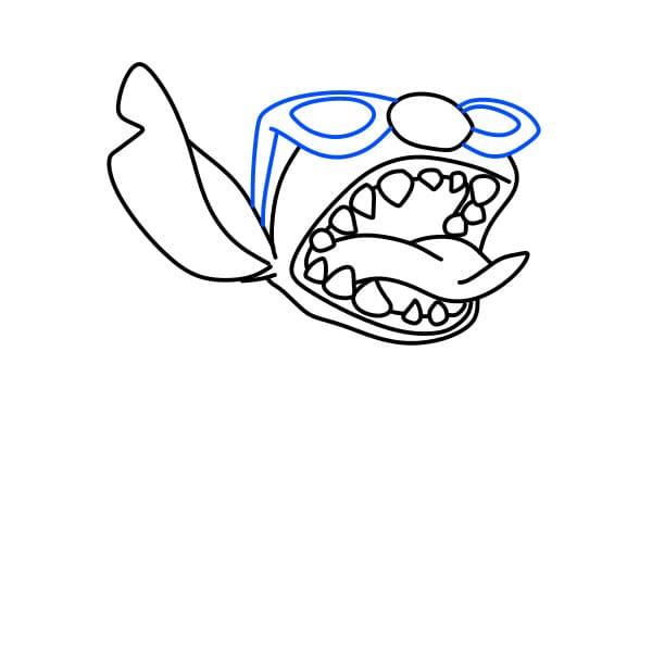 Hướng dẫn vẽ stitch ăn kem - Bước 6