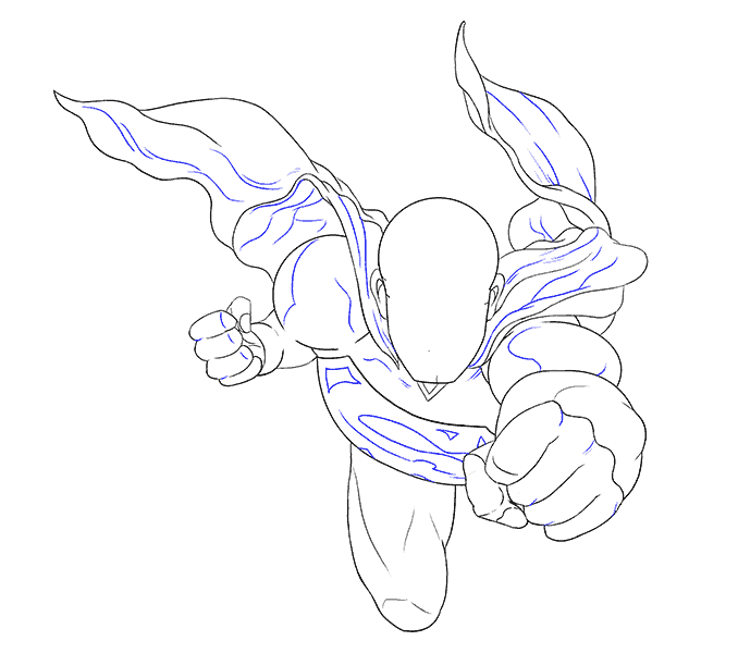 Hướng dẫn cách vẽ superman đơn giản cho bé - Bước 10