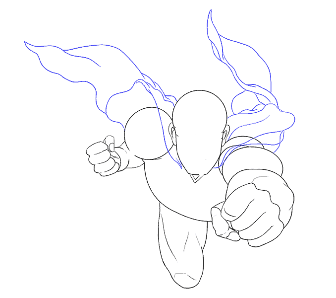 Hướng dẫn cách vẽ superman đơn giản cho bé - Bước 8