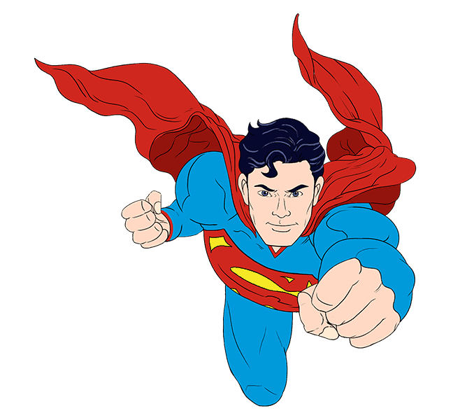 Hướng dẫn cách vẽ superman đơn giản cho bé