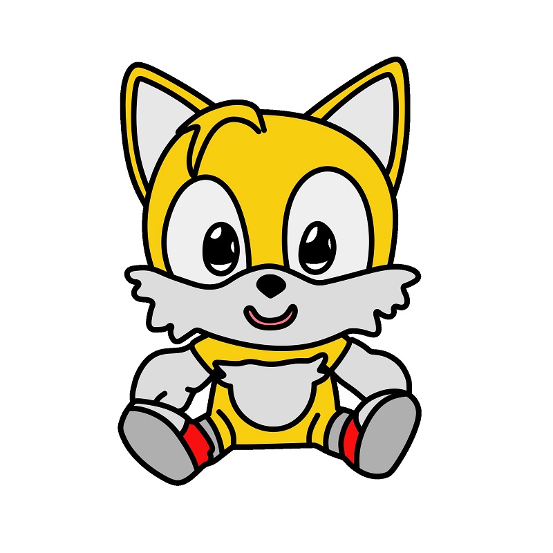 Hướng dẫn vẽ Tails chibi. - Bước 10
